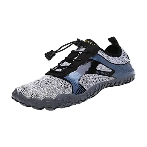 Produktbild: Sneaker high Damen 2024 Atmungsaktive Barfußschuhe für Damen und Herren, Outdoor-Tauchschuhe, Strandschuhe – rutschfest I-072 Gray 39