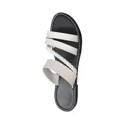 Produktbild: Sneakers mit Stahlkappe 2024 elegante Sandalen für Damen modische bequeme Hausschuhe mit flachem Riemen Strand-Slipper für Damen mit Absatz Journey F-75 White 6.5