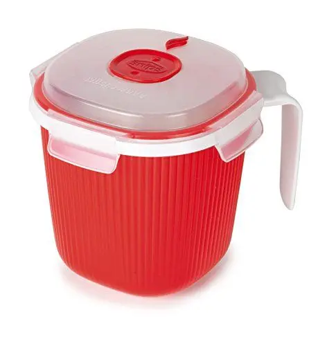 Produktbild: Snips Kanne Krug Mug aus Kunststoff für Mikrowelle, 000700, Rot