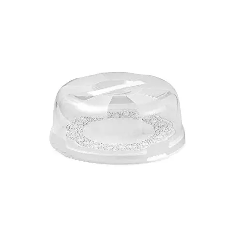 Produktbild: Snips , Kuchenbehälter Delice, Dekorierte Innenplatte, Kuchen Transportbox, 4 Sicherheitsverschlüssen, 28 cm x Höhe 9 cm, Made In Italy