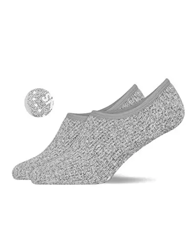 Produktbild: Snocks 2er Pack Stoppersocken Yoga Socken Damen 39-42 Pilates Haussocken Damen Yogasocken ABS Socken Damen Grau 39-42 Antirutschsocken Damen Rutschfeste Socken mit Noppen