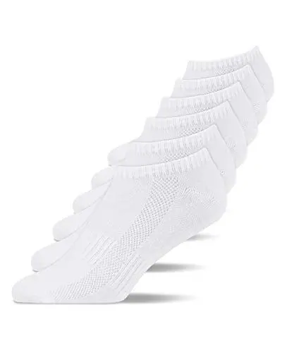 Produktbild: Snocks Herren & Damen Sneaker Socken (6x Paar) Lange Haltbarkeit Dank Bester Qualität 6x Weiß, 39 - 42