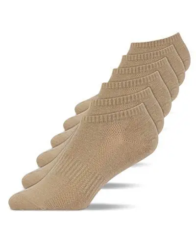 Produktbild: Snocks Sneaker Socken Kinder Beige Größe 35-38 6x Paar Sneaker Socken Damen Füßlinge Damen Sneaker Socken Sneakersocken Damen Sneakersocken Mädchen