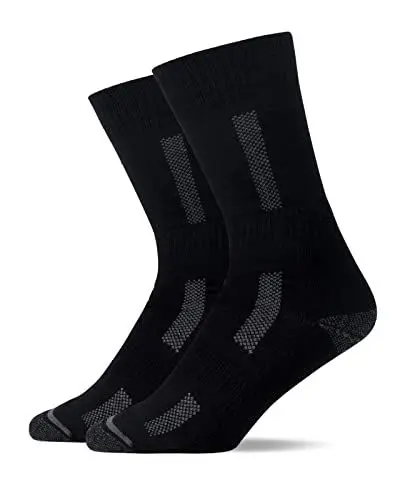 Produktbild: Snocks Wandersocken Herren - 39-42 - 1x Schwarz - 1x Paar Wandersocken Herren Wandersocken Herren Sommer Wandersocken Merino Trekkingsocken Herren Merino Socken Wandersocken Damen