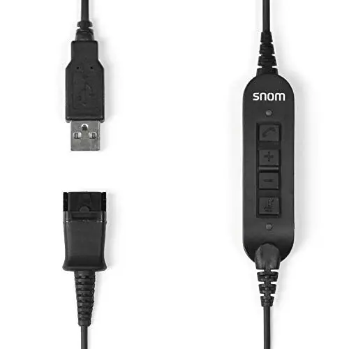 Produktbild: Snom ACUSB USB-Adapterkabel verbindet A100M / D-Headsets mit allen Snom-Festnetztelefonen mit USB-Anschlüssen,00004343