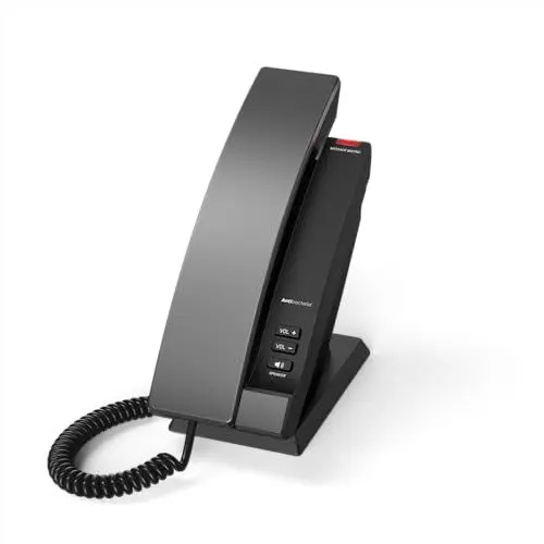 Produktbild: Snom HD100 Hospitality Festnetztelefon mit Antibakteriellem Gehäuse, Großer Rufanzeige, Freisprechen - Optimal Für Hotels, PoW, Keine Daten, Fernwartung in DE
