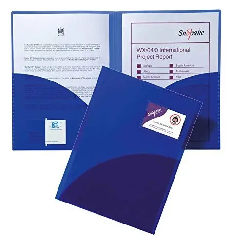 Produktbild: Snopake Twin File A4, Electra/14032 blau Polypropylen 300 Inh.5