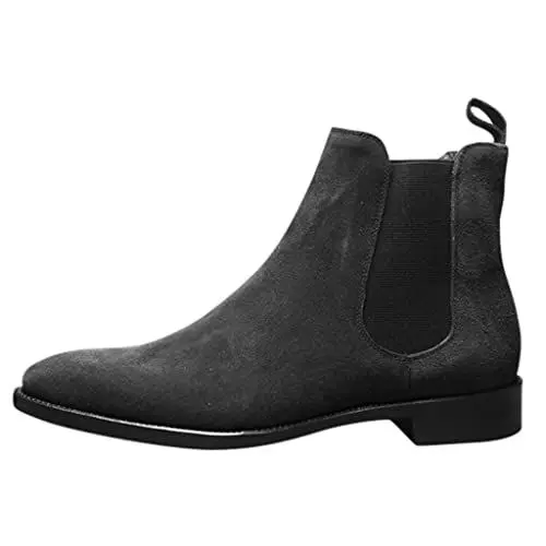 Produktbild: Snowboard Schuhe Herren 46 High-Top Set Foot Suede Tooling Men's Boots Herren Schuhe 1 (Black, 45)