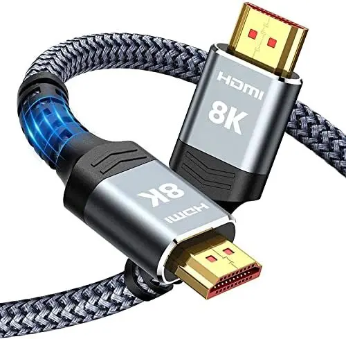 Produktbild: SNOWKIDS HDMI Kabel 1M 8K, HDMI 2.1 Kabel 48Gbps Highspeed 8K@60Hz 4K@120Hz 7680P eARC HDR10 DTS:X 3D HDCP 2.2&2.3, Kompatibel mit PS5/4/3 HDTV Monitor