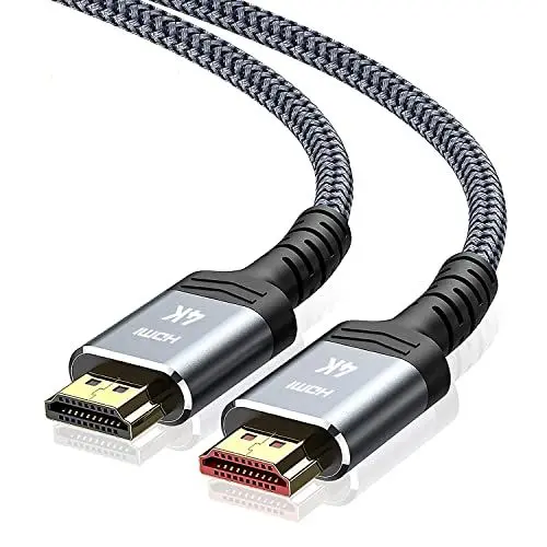 Produktbild: SNOWKIDS 15Meter 4K HDMI Kabel, HDMI Zu HDMI Kabel 4K@60Hz HDMI Nylon Geflochtenes Support Video 4K 2160p, Audio-Rückkanal, HDCP, Kompatibel mit TV, Monitor