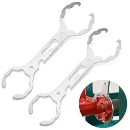 Produktbild: SNSYGN 2 Stück Gasflaschenschlüssel, Edelstahl Gasflaschen Schlüssel Eckventil Schlüssel Flaschenöffner Schlüssel Gasflaschen Zubehör für Gasflaschen, Outdoor Camping Gas Schlüssel