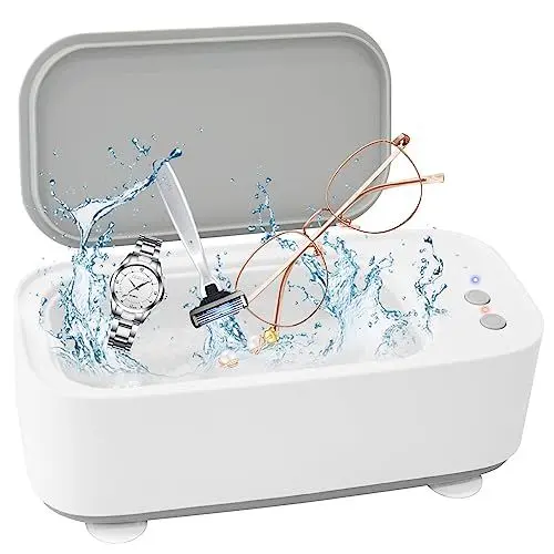 Produktbild: SOARFLY 500ML Ultraschallreinigungsgerät, 48000Hz Ultraschallreinigungsgerät Brille Mit 3 Zeitfunktionen, Ultraschall Brillenreinigungsgerät für Uhren, Gläser, Ringe