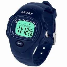 Produktbild: SOCICO kinderuhr Digital,Armbanduhr für Jungen Mädchen Alter 3–10 Jahren, Outdoor Sportuhr 3ATM/30M wasserdichte Kinder Uhr mit LED Licht, Wecker, Stoppuhr für Kinder Geschenk (Blau)