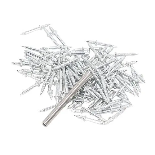 Produktbild: Sockelleistennagel, Sockelleistennägel, Doppelköpfige Nägel, Doppelköpfige Nahtlose Nägel, Sockellinie für Spurlose Nägel, Fußleistenrückseite, Finish-Nägel