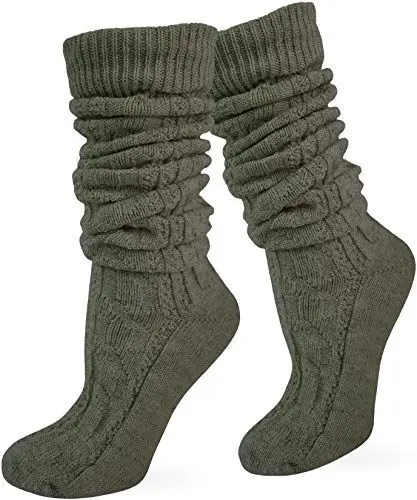 Produktbild: Socken kurz oder Lang für Trachten Lederhose Farben frei wählbar Farbe Loden extra lang Größe 43/46