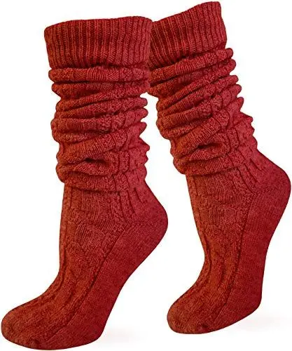 Produktbild: Socken kurz oder Lang für Trachten Lederhose Farben frei wählbar Farbe Rot extra lang Größe 43/46