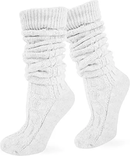 Produktbild: Socken kurz oder Lang für Trachten Lederhose Farben frei wählbar Farbe Weiß extra lang Größe 47/50