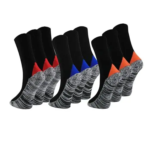Produktbild: Socksberg Arbeitssocken Herren Lang & Kurz (9-12 Paar) | Langlebige & Fusselfreie Anti Schweiß Socken | Work Socken | Warme Arbeitssocken Winter & Sommer | Arbeitsstrümpfe