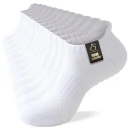 Produktbild: SockWaddles Sneaker Socken Herren Damen, Sportsocken mit Gepolstert，Sneakersocken Atmungsaktive Baumwolle Kurze Laufsocken 35-38 39-42 43-46 47-50, Unisex, 6 Paar