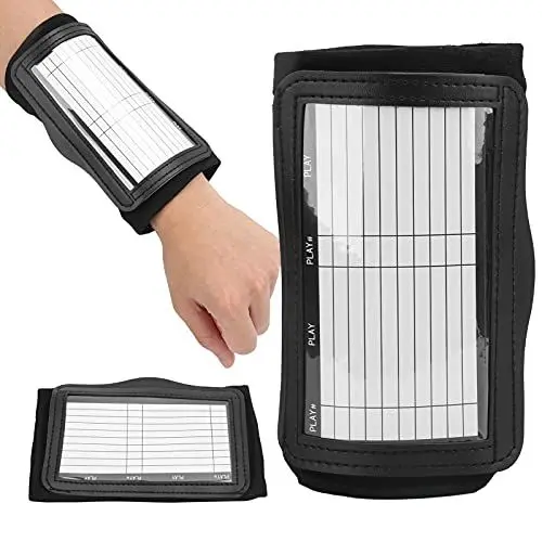 Produktbild: Socobeta Football Wrist Playbook,Football Play Wristbands Fold Transparent Cover Tactical Wrist Teaching Board