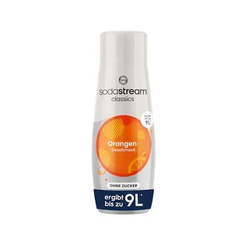 Produktbild: SodaStream Sirup Orange ohne Zucker, 1x Flasche ergibt 9 Liter Fertiggetränk, Sekundenschnell zubereitet und immer frisch, 440 ml