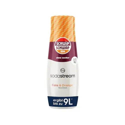 Produktbild: SodaStream Sirup Schwip Schwap Zero - 1x Flasche ergibt 9 Liter Fertiggetränk, Sekundenschnell zubereitet und immer frisch, 440 ml