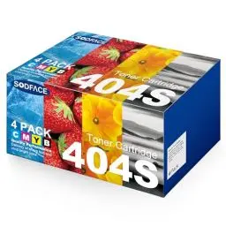 Produktbild: SODFACE CLT-P404C 404S Toner Kompatibel für Samsung CLT-404S für Xpress SL C480W C480FW C48x C480 C480FN C430W C430 C43X CLT-K404S CLT-C404S CLT-Y404S CLT-M404S (Schwarz Cyan Gelb Magenta, 4er-Pack)