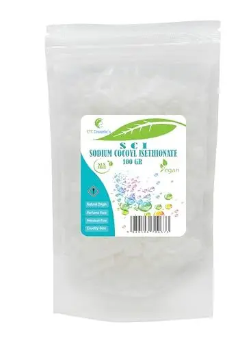 Produktbild: Sodium cocoyl isethionate SCI – 100 Gr - wird in verschiedenen Badezusätzen verwendet und ist für empfindliche Haut geeignet (100 Gr)