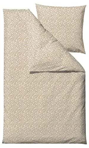 Produktbild: Södahl Bellis Bettwäsche-Set aus 100% Baumwolle, Bettbezug 135 x 200 cm, Kissenbezug 80 x 80 cm, Straw (Beige/Natur)