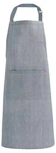 Produktbild: Södahl Chambray Organic Schürze aus 100% Bio-Baumwolle, Kochschürze, Küchenschürze für Herren und Damen, 70 x 90 cm, China Blue (Blau)