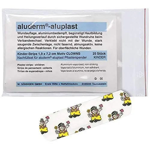Produktbild: Söhngen aluderm®-aluplast Nachfüllset Pflasterspender KINDER (26 Kinderpflaster / Pflaster / Strips / Pflasterstrips) 1009921