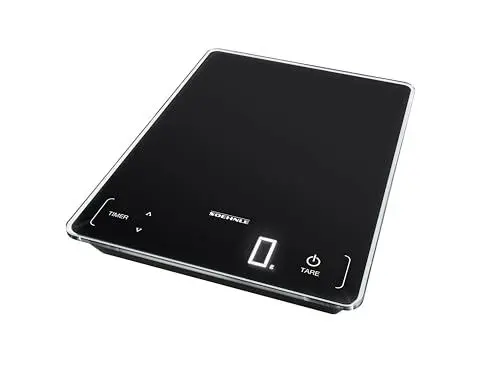 Produktbild: Soehnle Page Profi 100, digitale Küchenwaage, schwarz, Gewicht bis zu 15 kg (1-g-genau), Haushaltswaage mit Sensor-Touch, elektronische Waage inkl. Batterien, leuchtende LED-Anzeige