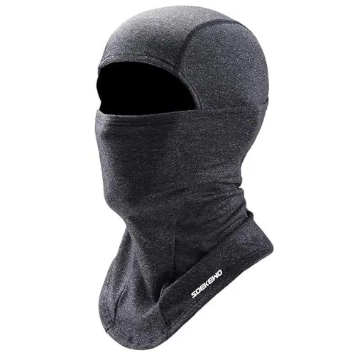 Produktbild: SoeKewo Sturmhaube Winter Balaclava Fleece Warme Skimaske Verstellbar Sturmmaske Für Motorrad Fahrrad Skifahren Herren und Damen，Grau