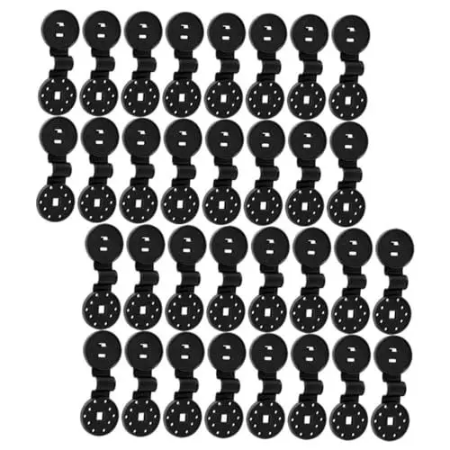 Produktbild: SOESFOUFU 100st Beschattungsnetzclip Sonnenschutzclips Gartenpflanze Rollo-Schloss Clip Zur Befestigung des Sonnenschutztuchs Schattenclips Stoffklammern Im Querformat Anlage Black Plastik