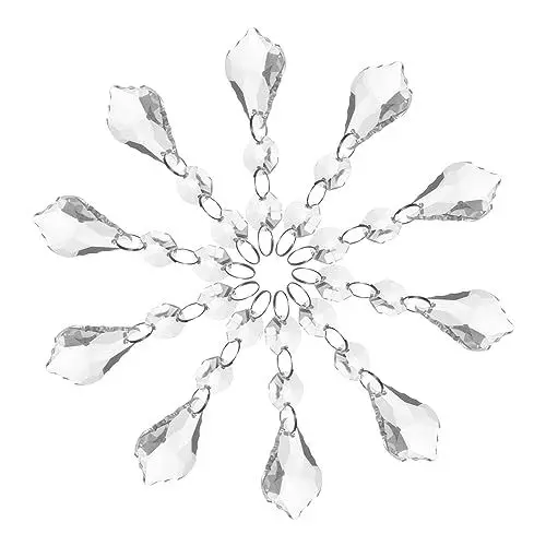 Produktbild: SOESFOUFU 10stücke Teiliges Kristall-prismen Pendants Für Kronleuchter Transparente Kristall-Dekorationen Für Fenster Und Raumgestaltung Für Hochzeiten Und Feste
