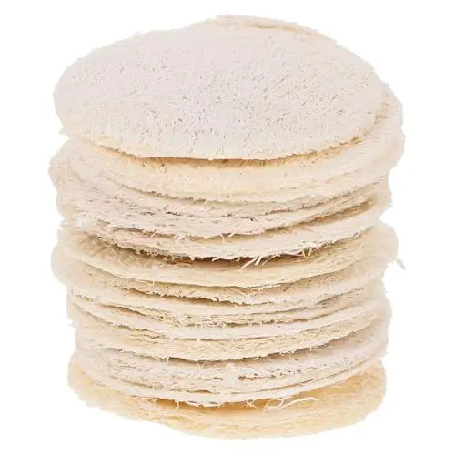 Produktbild: SOESFOUFU 18 Stk Luffaschwamm Gesichtspeeling-pad Hautreinigungspad Luffa-peeling-gesichtspads Gesichts-luffa-pads Hautpeelingpads Männer Und Frauen Natürliches Luffa Waschbecken Einzel