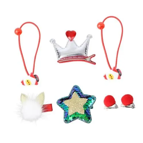 Produktbild: SOESFOUFU Weihnachtsschmuck-Set für Kinder Kinderanzüge Weihnachtskopfschmuck für Kinder -teiliges Weihnachtskopfschmuck Set Kinder Weihnachtsschmuck Set Haarklammer Tiara bunter Kopfschmuck