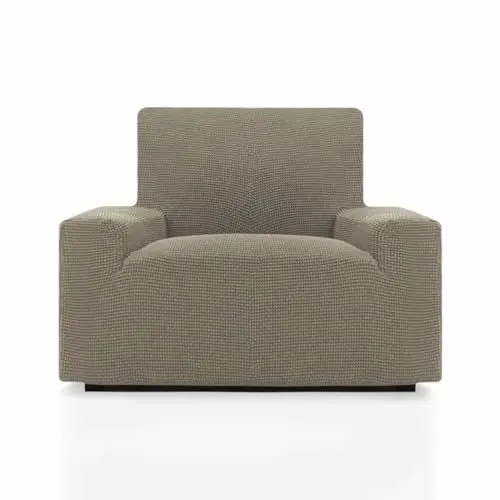 Produktbild: SOFASKINS® super elastischer überzug, Sofabezug 1 sitzer, atmungsaktiv, bequem und langlebig, Sofa überzug, Einfach anzubringen, Maße (70-110Cm), Farbe Leinen