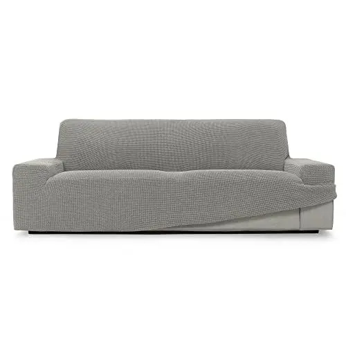 Produktbild: SOFASKINS® super elastischer überzug, Sofabezug 3 sitzer, atmungsaktiv, bequem und langlebig, Sofa überzug, Einfach anzubringen, Maße (180-230Cm), Farbe hellgrau