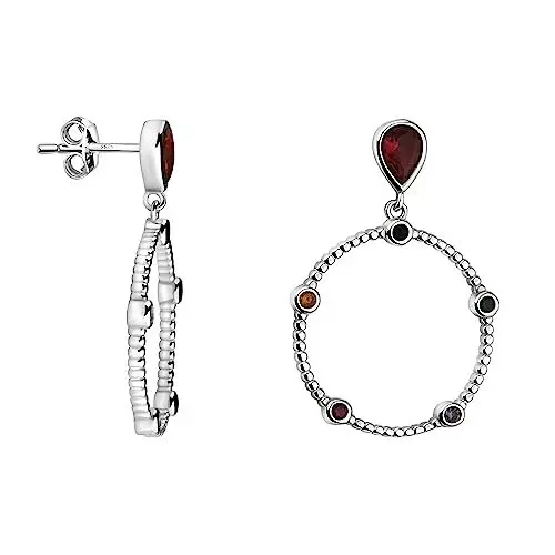 Produktbild: SOFIA MILANI - Damen Ohrringe 925 Silber - mit Zirkonia Steinen - Kreis Stab Ohrhänger - E2094