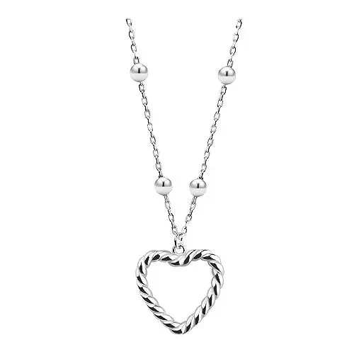 Produktbild: Sofia Milani - Damen Halskette 925 Silber - Herz Kugel Anhänger - N0694