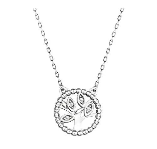 Produktbild: Sofia Milani - Damen Halskette 925 Silber - mit Zirkonia Steinen Baum Anhänger - N0388