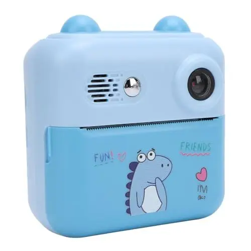 Produktbild: Digitale Sofortbildkamera, 50MP 1080P HD Videokameras mit 2,4 Zoll IPS Augenpflegebildschirm, 16 fachem Digitalzoom, Tragbare Digitale Auf nahme- und Druckkamera für Reisen (Blau)