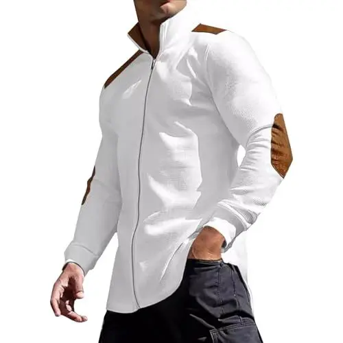 Produktbild: Softshelljacke Herren Herbst Jacke Wasserdicht Herren Teddyjacke Für Männer Sport Regenjacke Herren Field Jacket Rote Daunenjacke Herren Retro Jacke Herren Kurzmantel Herren Winter