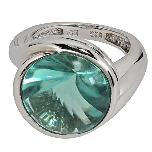 Produktbild: sogni d'oro Silberzeit Damen-Ring Sterling-Silber 925 rhodiniert Fluorit RW16