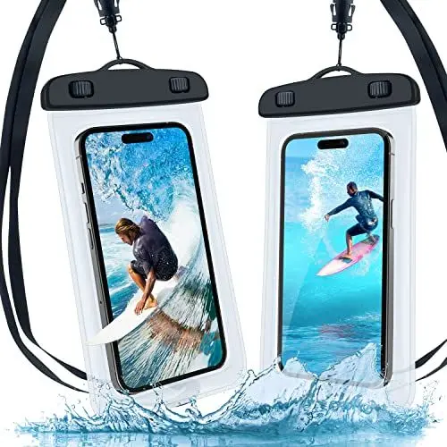 Produktbild: SOGUDE wasserdichte Handyhülle 2 Stück Handytaschen, 6.9 Zoll Universal Versiegelt IPX8 Unterwasser Schwimmen Smart Handytasche, für iPhone, Samsung, Huawei, Xiaomi Handy Wasserschutzhülle