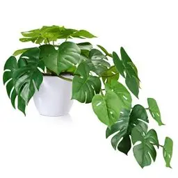 Produktbild: SOGUYI 45cm Künstliche Tropical Monstera Deko Pflanzen Hochrealistisch Plastik Kunstpflanze , Modern für Heim Büro Bad Küche und Indoor Dekoration