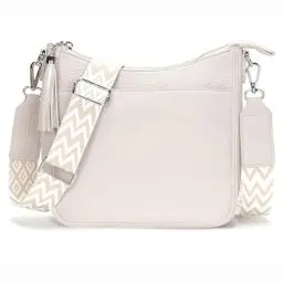 Produktbild: SOGYECS Umhängetasche Damen Handtasche Damen Klein Crossbody Bag Damen Breiter Gurt Kleine Tasche Damen Beige