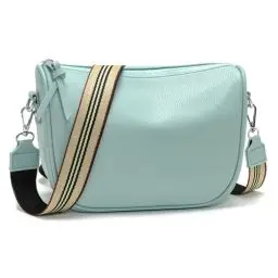 Produktbild: SOGYECS Umhängetasche Damen klein Crossbody Bag kleine Handtasche Damen Tasche Veganes Leder Hellgrün Geschenke für Frauen