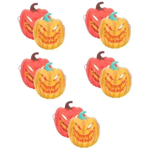 Produktbild: SOIMISS 10 Stk Halloween-Maske halloween costume halloween kleidung halloweenkostüme halloweenmaske Jackolantern-Masken gruselige Masken gruselige Kürbismaske Maskerade Masken Plastik